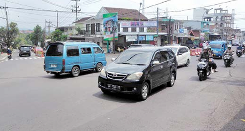 DIPREDIKSI MELONJAK: Area simpang tiga Pendem akan disiapkan rekayasa lalu lintas saat momentum libur Nataru mendatang.