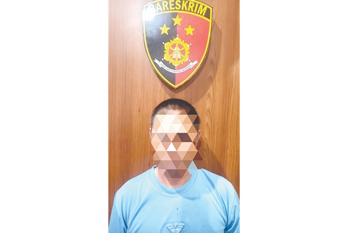 DIAMANKAN POLISI: Pelaku pembacokan wanita asal Pujon berhasil diringkus polisi pada Minggu petang lalu (25/1).