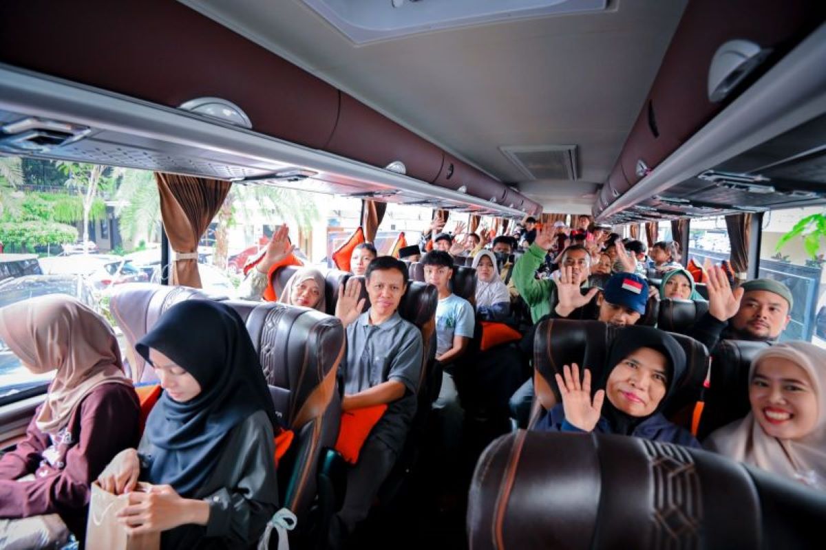 Mudik gratis Lebaran 2025 bersama PT PLN Indonesia Power. (PT PLN IP/Antara)