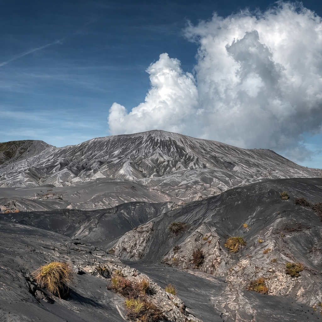 SEPERTI BULAN: Kawasan wisata di Gunung Bromo yang memiliki suasana tandus di Bulan menjadi tempat favorit wisatawan. (Instagram: infowisatagunungbromo)