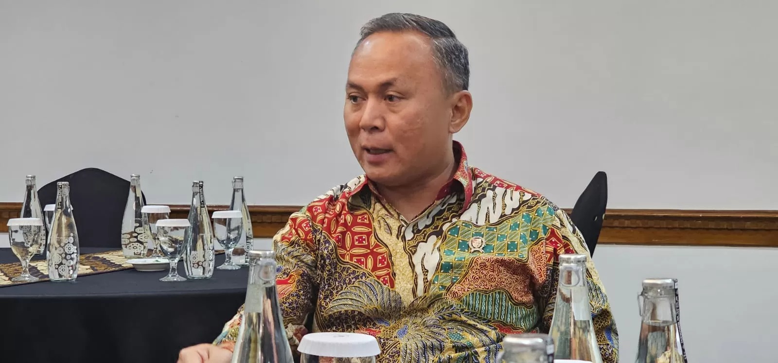 Wakil Menteri HAM (Wamen HAM) Mugiyanto Sipin. (Muhamad Ridwan/JawaPos.com)