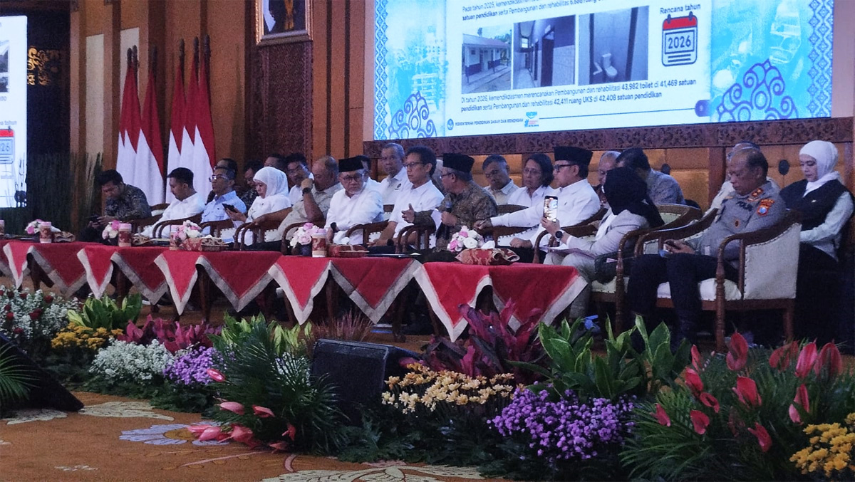 Rapat Koordinasi Penyelenggaraaan Program MBG di Provinsi Jawa Timur, di Surabaya hari ini, Kamis, 19 Februari 2026/(Istimewa).