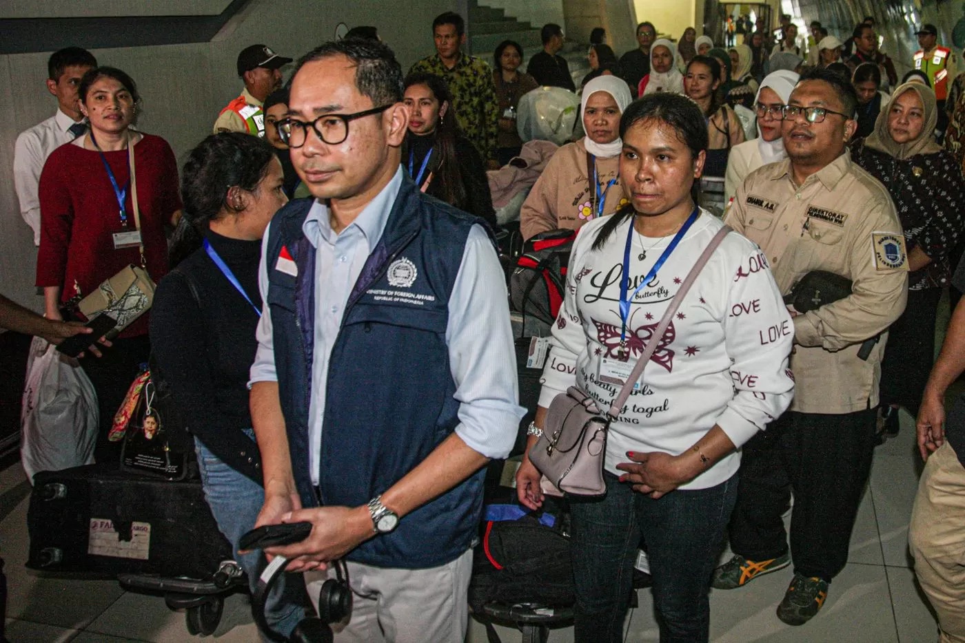Ilustrasi Pekerja Migran Indonesia (PMI) tiba di Terminal 3, Bandara Soekarno-Hatta, Tangerang. (Hanung Hambara/Jawa Pos)