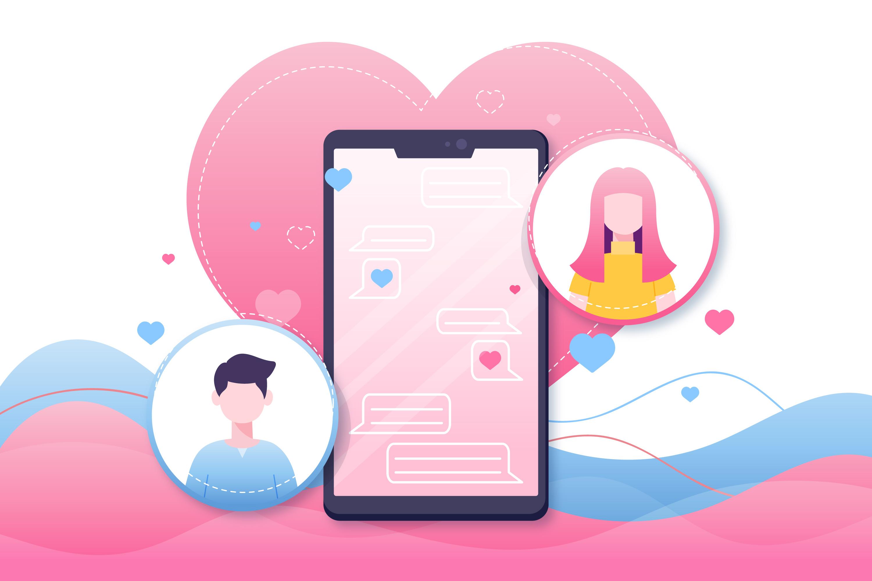 Ilustrasi dating apps (Freepik)