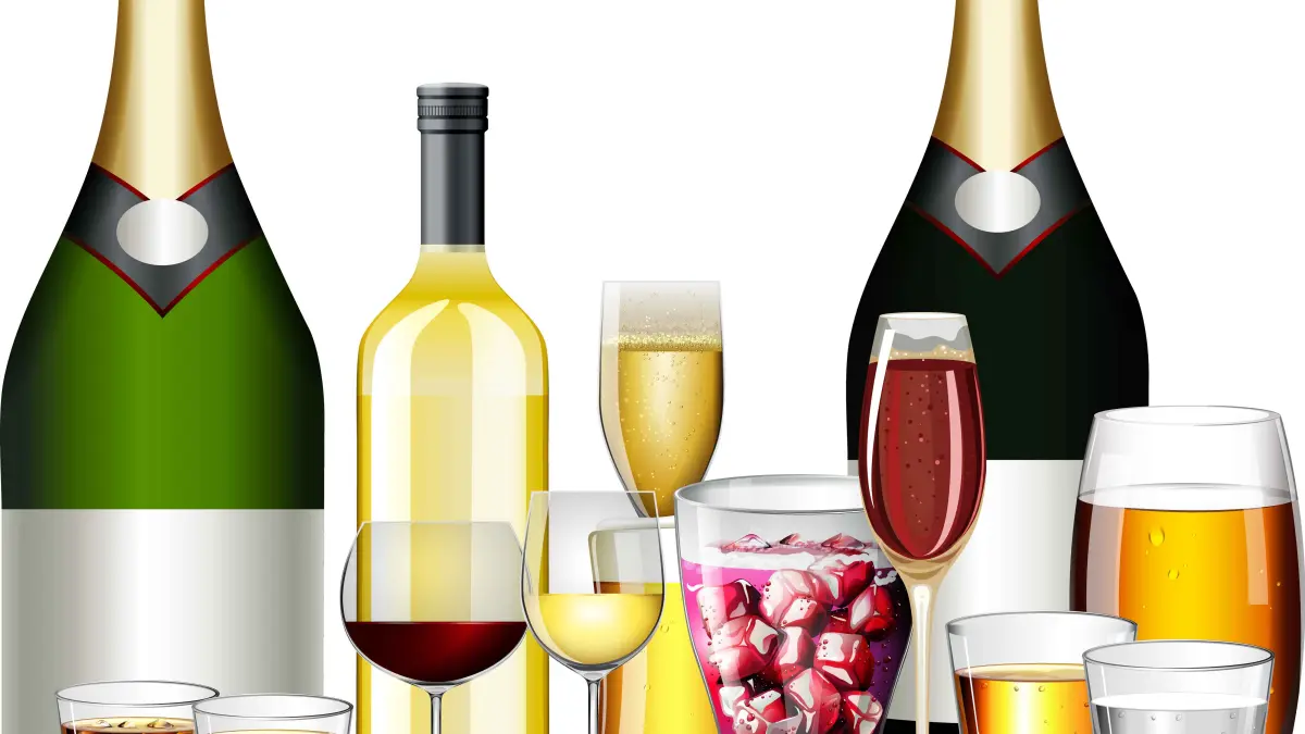 MIRAS: Ilustrasi minuman keras yang membuat kecanduan. FREEPIK
