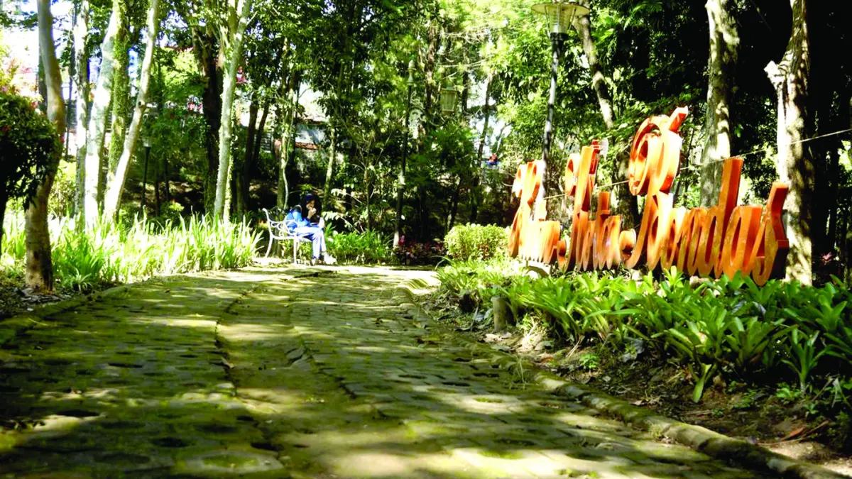 KURANG TERAWAT: Kondisi jogging track di Taman Hutan Bondas tampak kurang representatif kemarin (8/4).