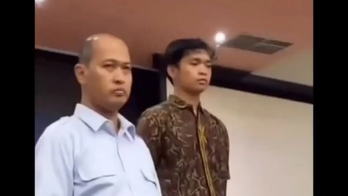 VIRAL: Tangkapan layar dari video proses sidang terbuka Fakultas Hukum Universitas Indonesia dilansir dari akun instagram @depok24jam.