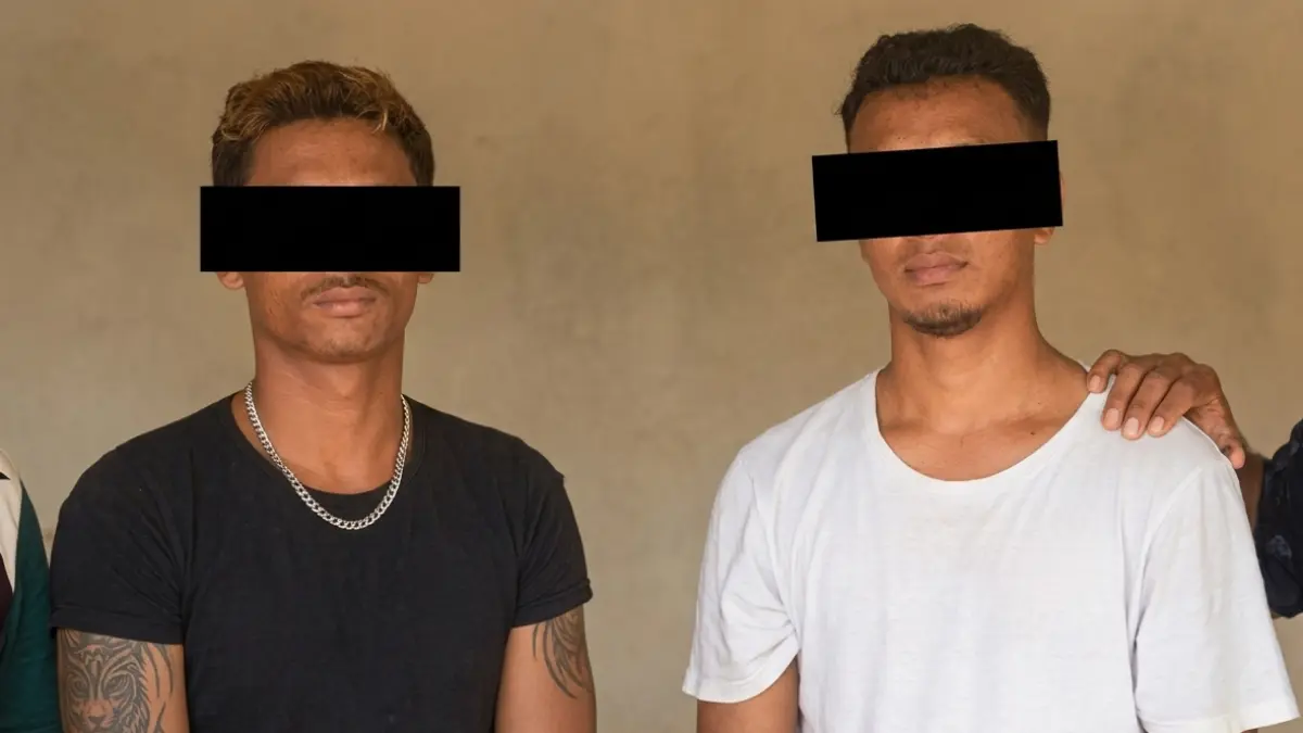 BERHASIL DITANGKAP: Dua Pelaku Penikaman Ketua DPD karena Dendam. (Sumber: Istimewa)