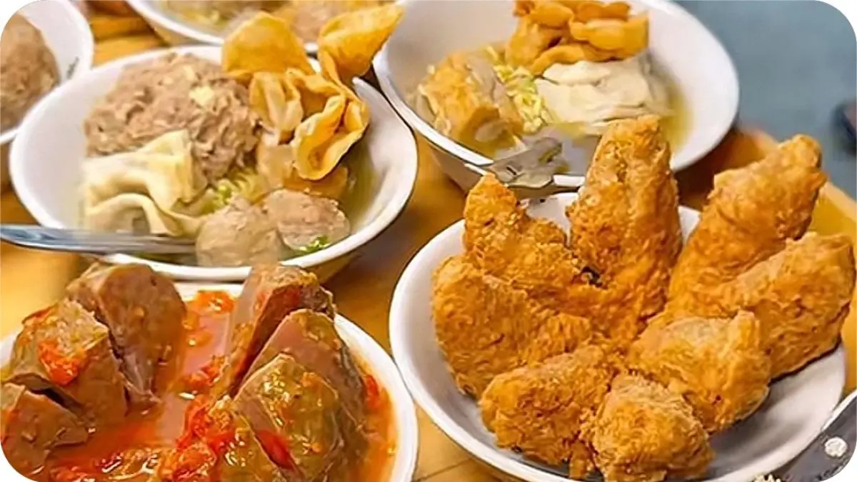 Pilihan menu bakso di Bakso Klenger Kota Batu (Tiktok @quhiiin)
