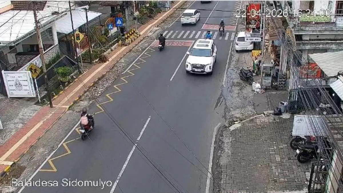 Pantauan Arus Lalu Lintas CCTV Kota Baru Rabu Sore 22/04/26 (CCTV Dishub Kota Batu)