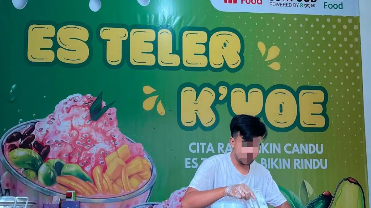 Cita rasa bikin candu, es teler bikin rindu. Es Teler K