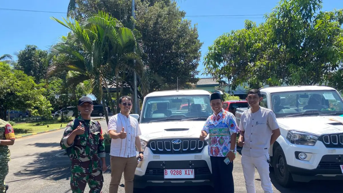 Tampang pikap Mahindra yang diterima tiga KDMP di Kota Batu. (Istimewa)