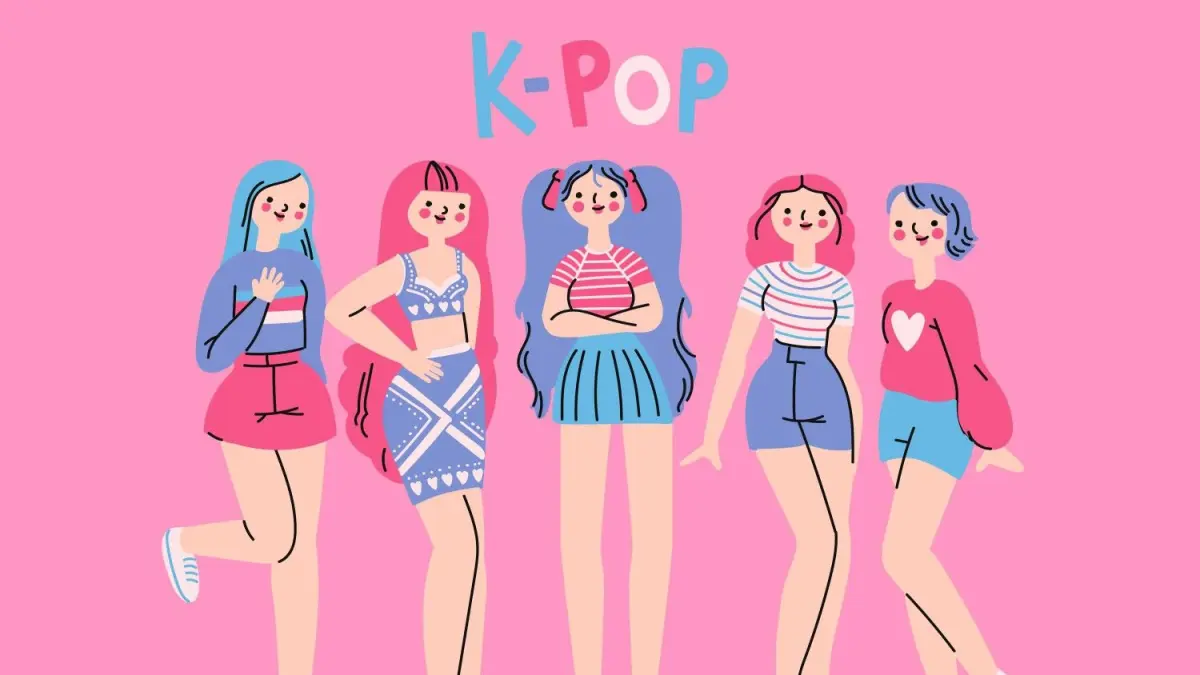 Ilustrasi budaya kpop (sumber foto: magnific)