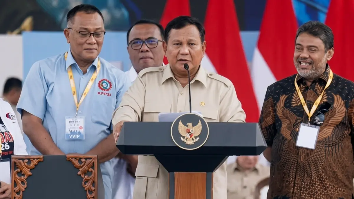 PIDATO PRESIDEN DI PERINGATAN HARI BURUH INTERNASIONAL: Tetapkan Tiga Aturan dan Desak Pengesahan RUU Ketenagakerjaan. (Sumber: Istimewa)