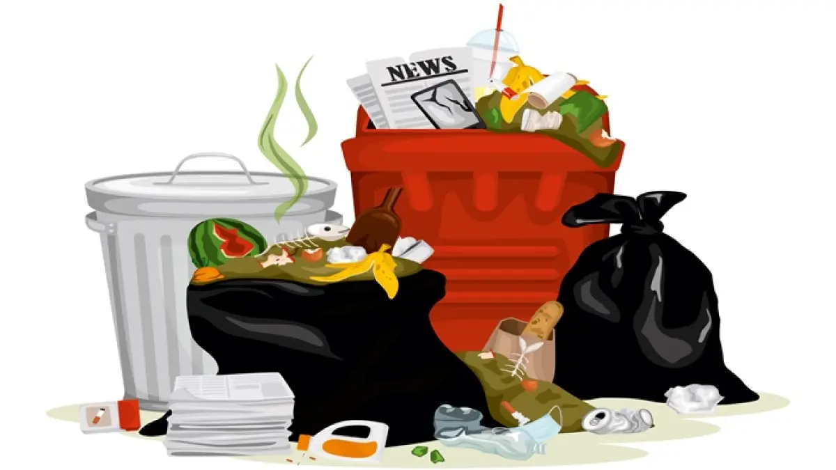 Illustrasi tumpukan sampah (Freepik)