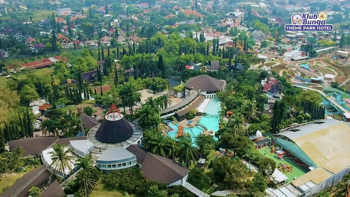 Panorama wisata Klub Bunga Theme Park Hotel. (Google Maps: Klub Bunga Theme Park Hotel)