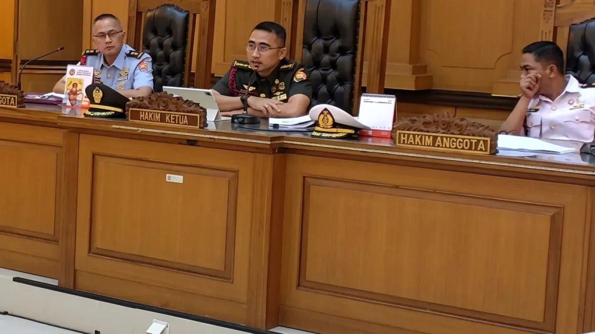 PERSIDANGAN LANJUTAN KASUS ANDRIE YUNUS: Mantan Kepala BAIS Nilai Kasus telah Tepat Ditangani Peradilan Militer. (Sumber: Istimewa)