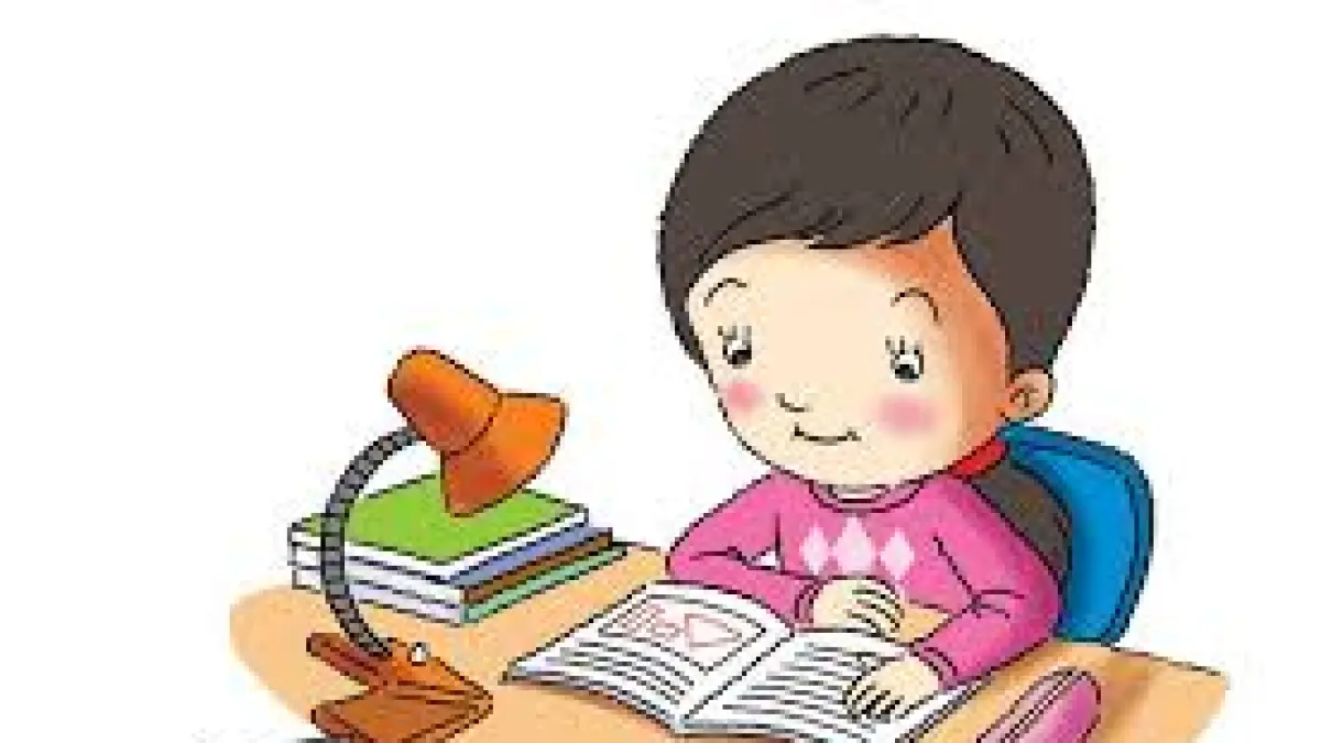 Ilustrasi siswa belajar di malam hari (Sumber: Bobo.ID - Grid.ID)