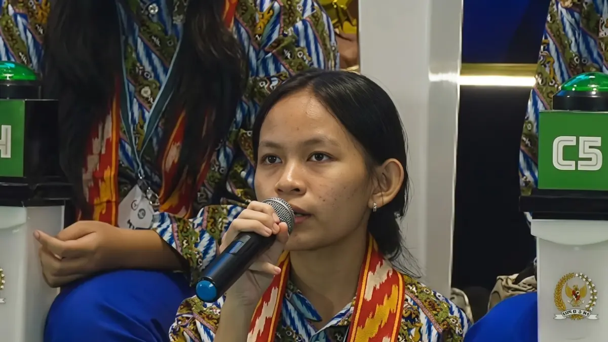 SALAH SATU PESERTA LCC: Menjawab Pertanyaan dengan Benar namun Disalahkan Juri. (Sumber: Istimewa)