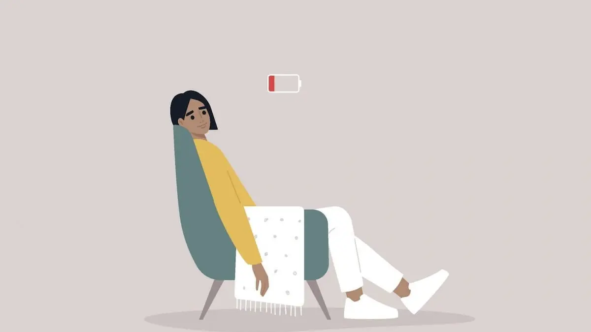 Ilustrasi seseorang yang mengalami kehabisan energi untuk melakukan aktivitas apapun (Sumber: Medium) 