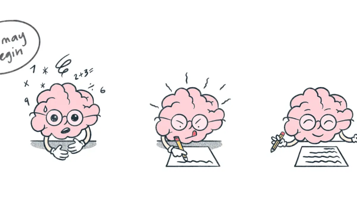 Ilustrasi yang terjadi pada otak saat telah melakukan brain dump (Sumber: Saner.AI)