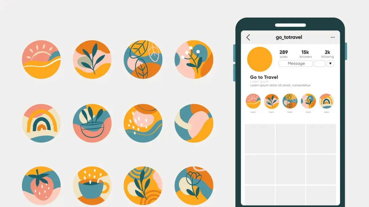 Ilustrasi highlight instagram (sumber foto: magnific)