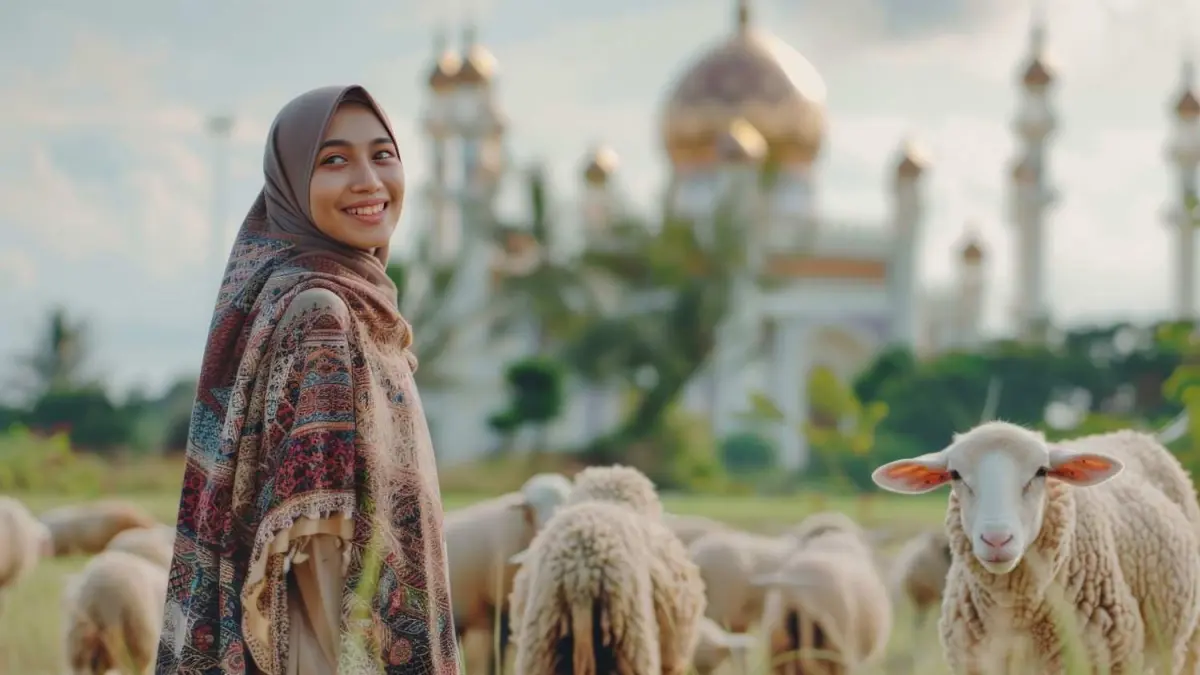 Ilustrasi OOTD saat sholat Idul Adha (sumber foto:  magnific)