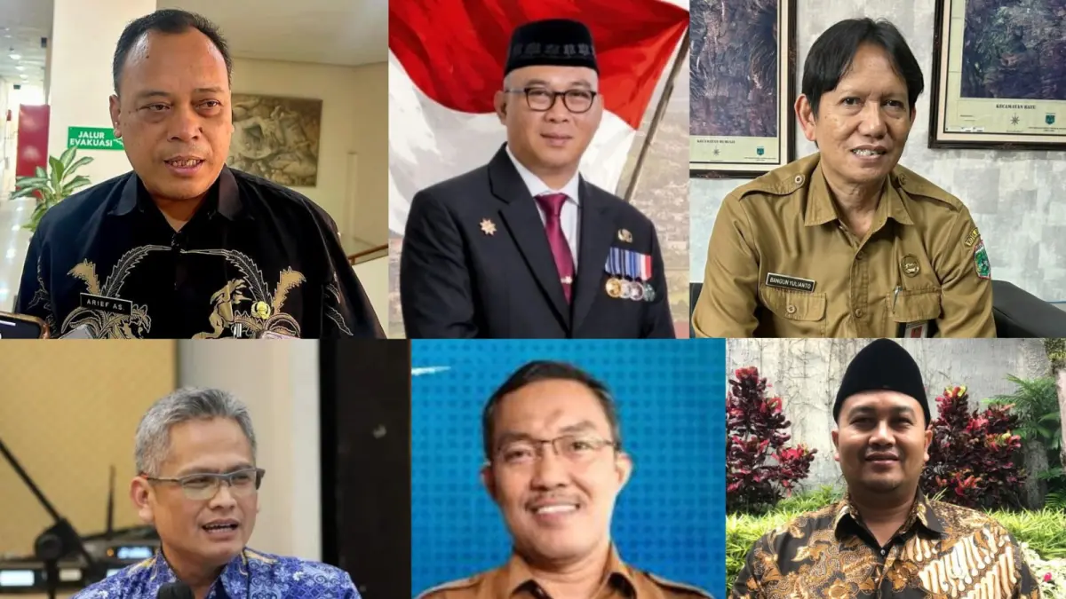 CALON SEKDA BATU: Arief As Siddiq (kiri atas), Akhmad Dahlan (tengah atas), Bangun Yulianto (kanan atas), Mohammad Nur Adhim (kiri bawah), Endro Wahjudi (tengah bawah), Alfi Nur Hidayat (kanan bawah).