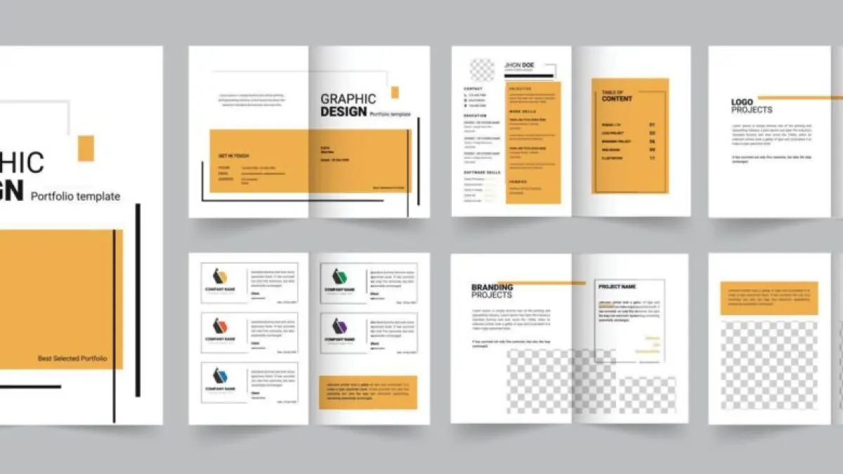 Contoh design portofolio (Sumber: INSTIKI)