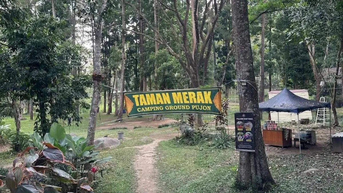 Area camping di Taman Merak Pujon Rafting. (Google Maps: Tofan Taruna)