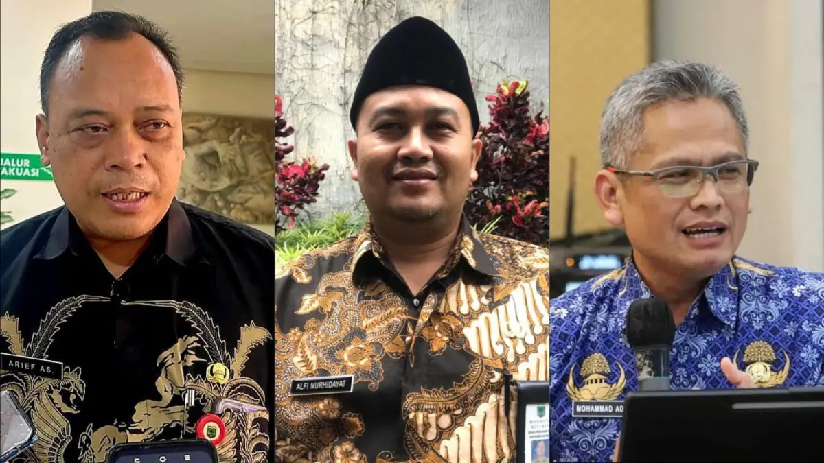 Tiga kandidat Sekda Kota Batu. (Rori Dinanda Bestari/Radar Batu)