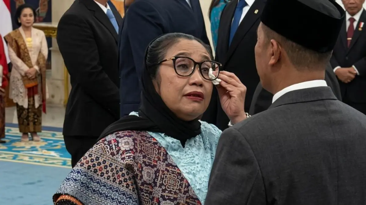 Nanik S Deyang setelah dilantik dan mengambil sumpah jabatan sebagai Kepala BGN baru, Senin (8/6). (Sumber: Istimewa).