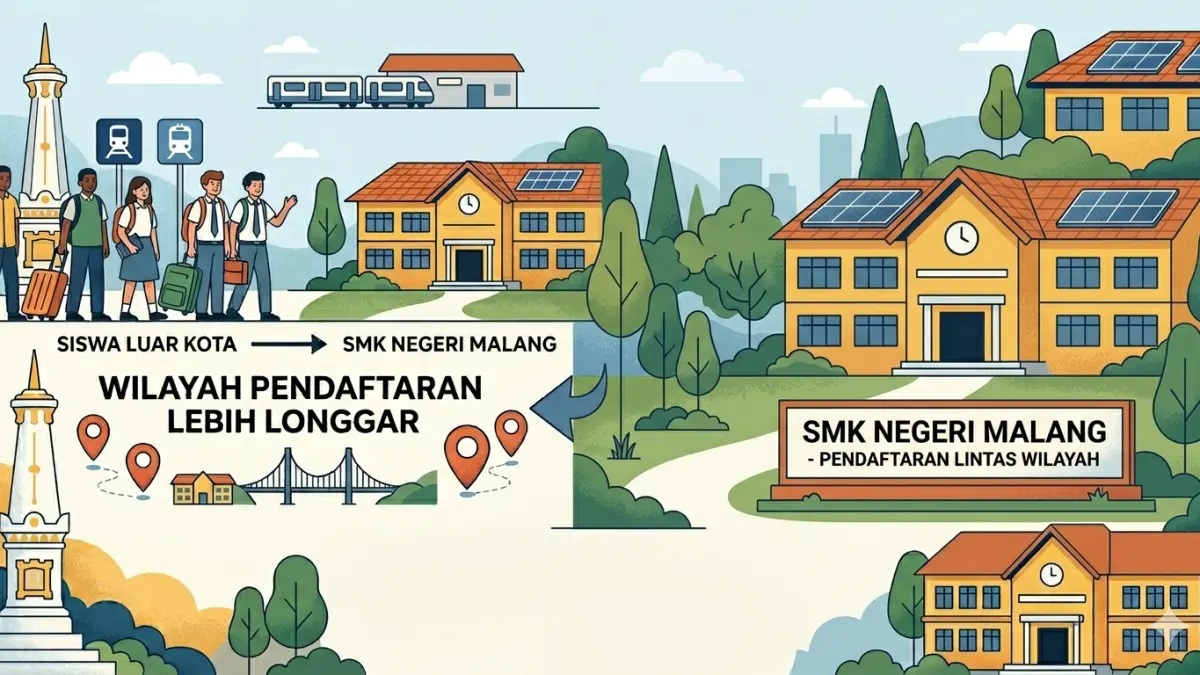 Aturan PPDB baru membuka akses pendaftaran lintas wilayah bagi calon siswa SMK dari luar domisili.