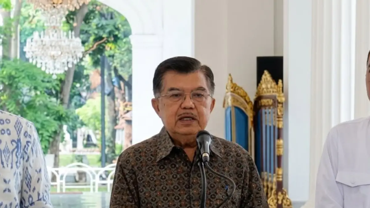 Wakil Presiden Jusuf Kalla bertemu dengan Presiden Prabowo di Istana Kepresidenan, Kamis (11/6). (Istimewa).