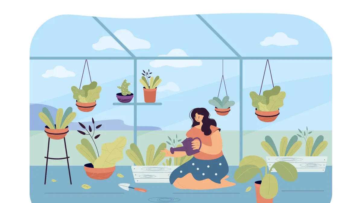 Illustrasi Green House (Freepik)