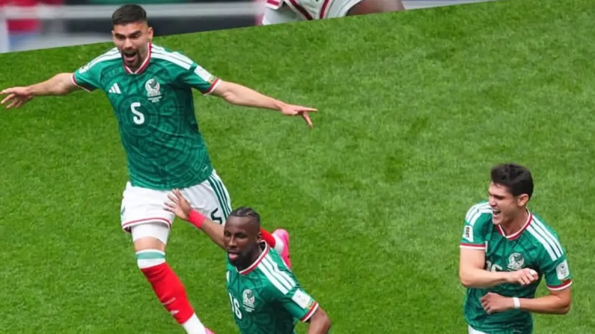 Kemenangan tim nasional Meksiko 2-0 pada laga pembuka melawan Afrika Selatan. (Instagram @miseleccionmx).