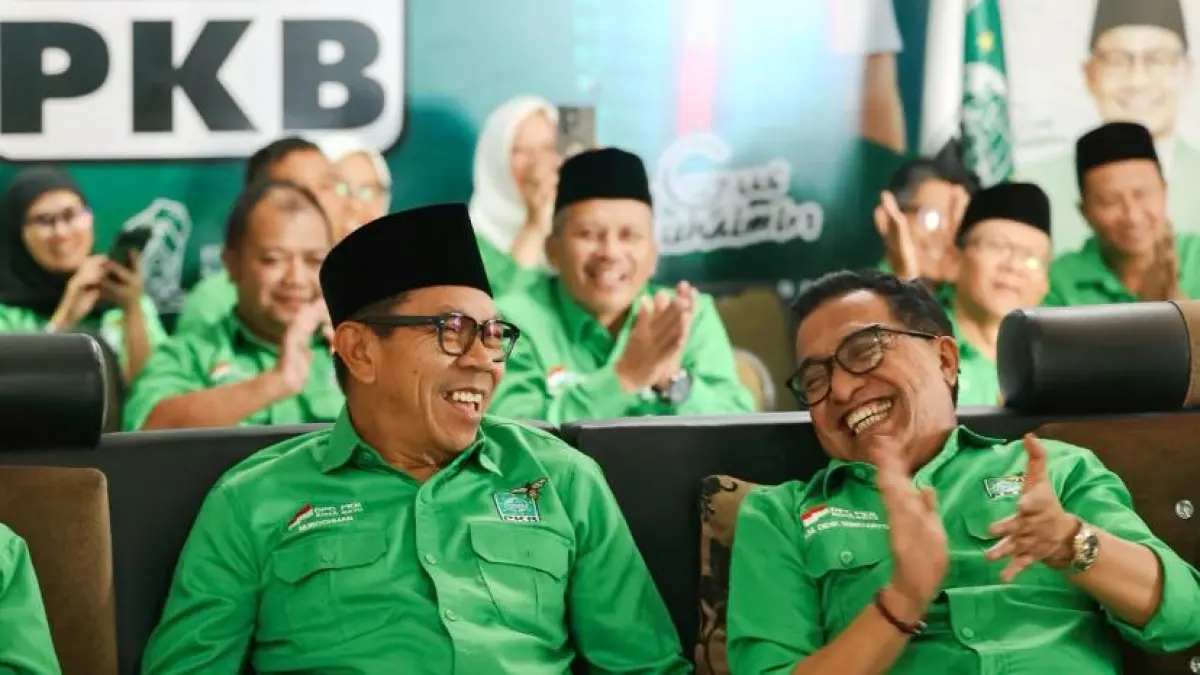 Nurochman (kiri) kembali jadi Ketua PKB Kota Batu (PKB Kota Batu)