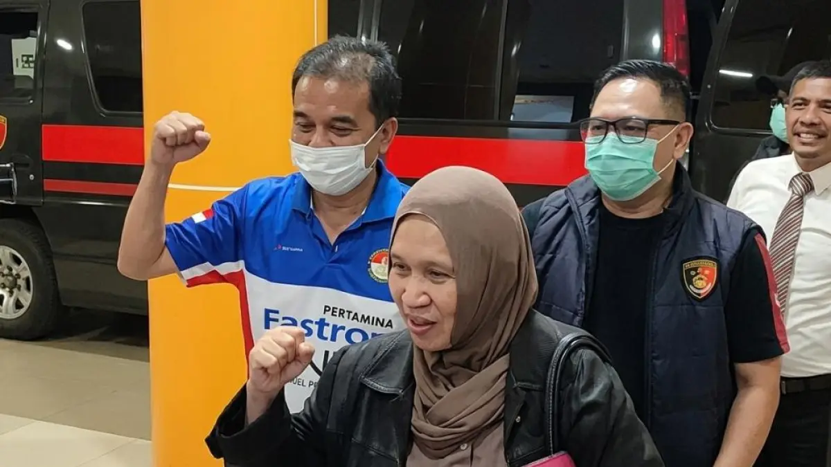 Roy Suryo usai menjalani pemeriksaan kesehatan di RS Polri, Sabtu (20/6). (Istimewa).