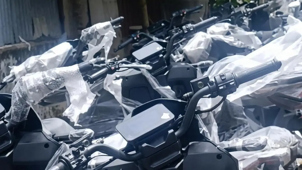 Ribuan motor listrik hasil pengadaan BGN. (Istimewa).