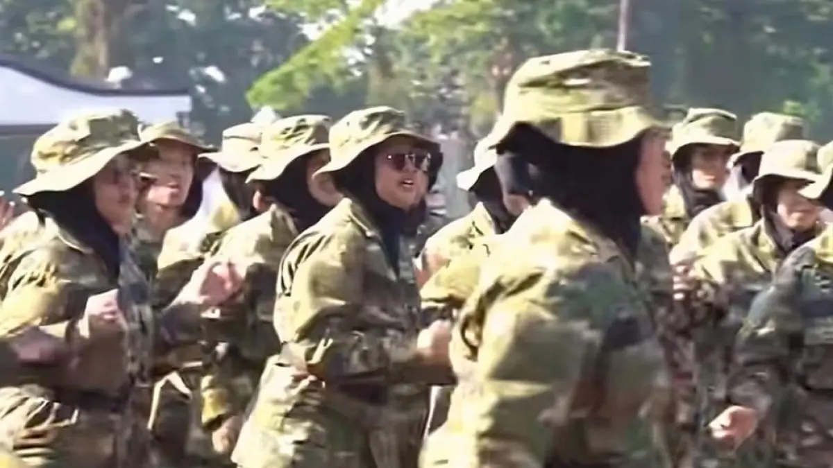 Peserta Latihan Dasar Kemiliteran (latsarmil). (Istimewa).