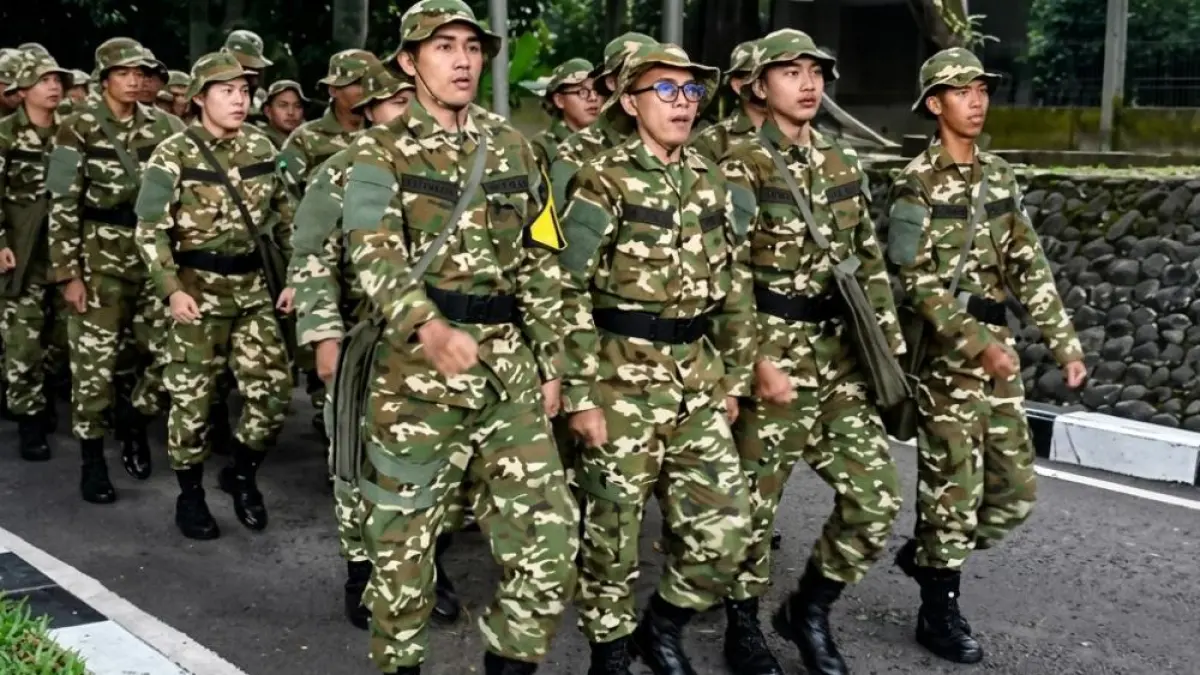 Calon manajer KDMP dan KNMP menjalani rangkaian latsarmil. (Istimewa).