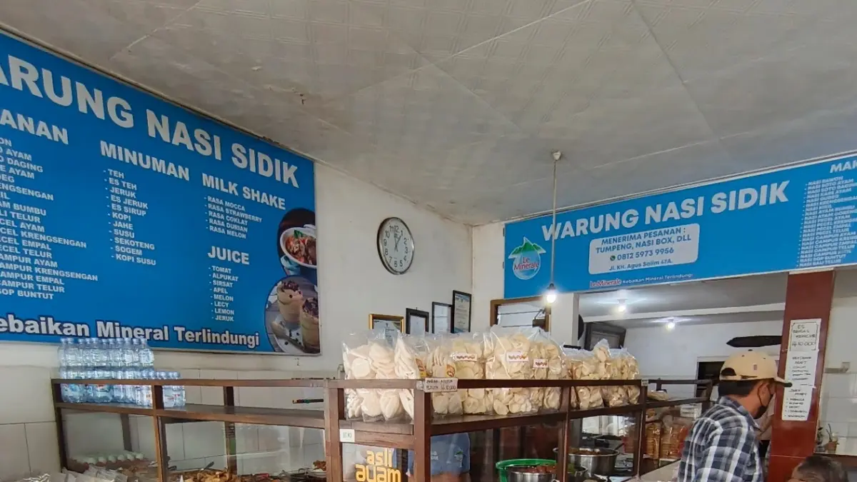 Warung nasi sidik. (Sumber: google maps review)