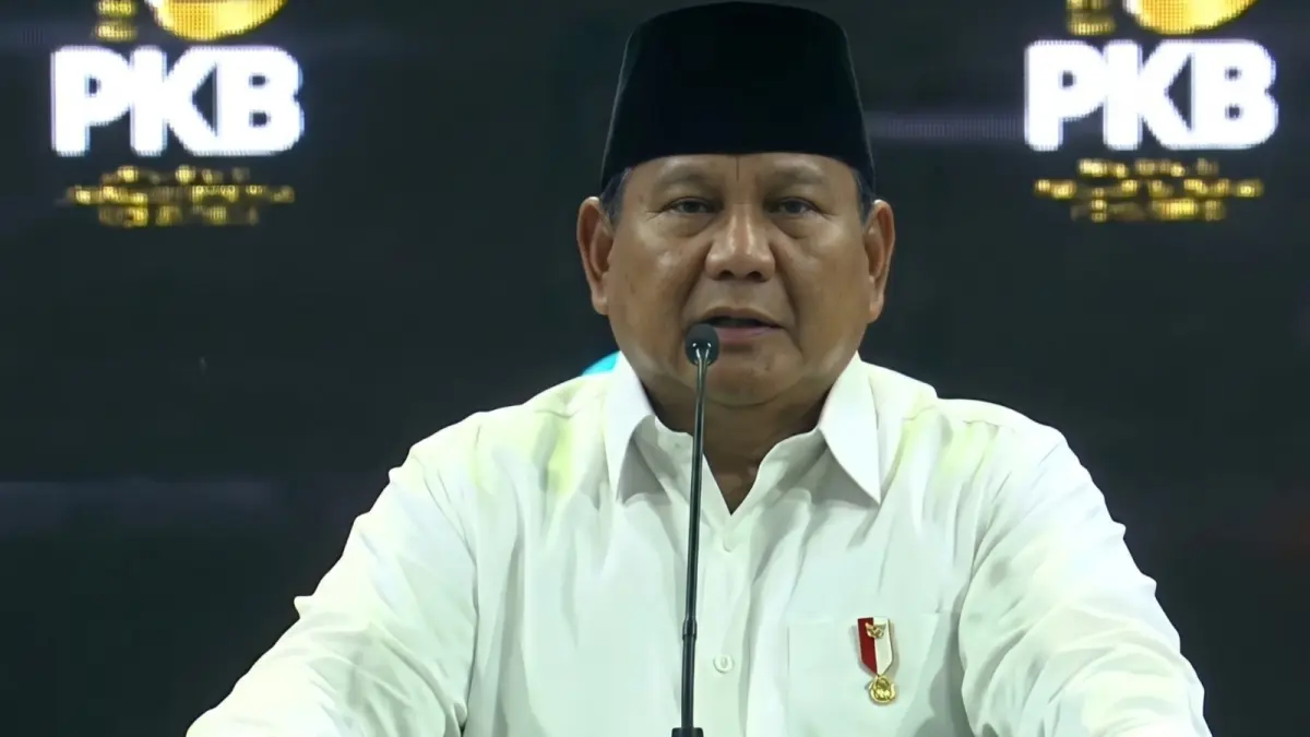Presiden Prabowo Beri Pidato untuk Hari Lahir PKB. (Sumber: Instagram).