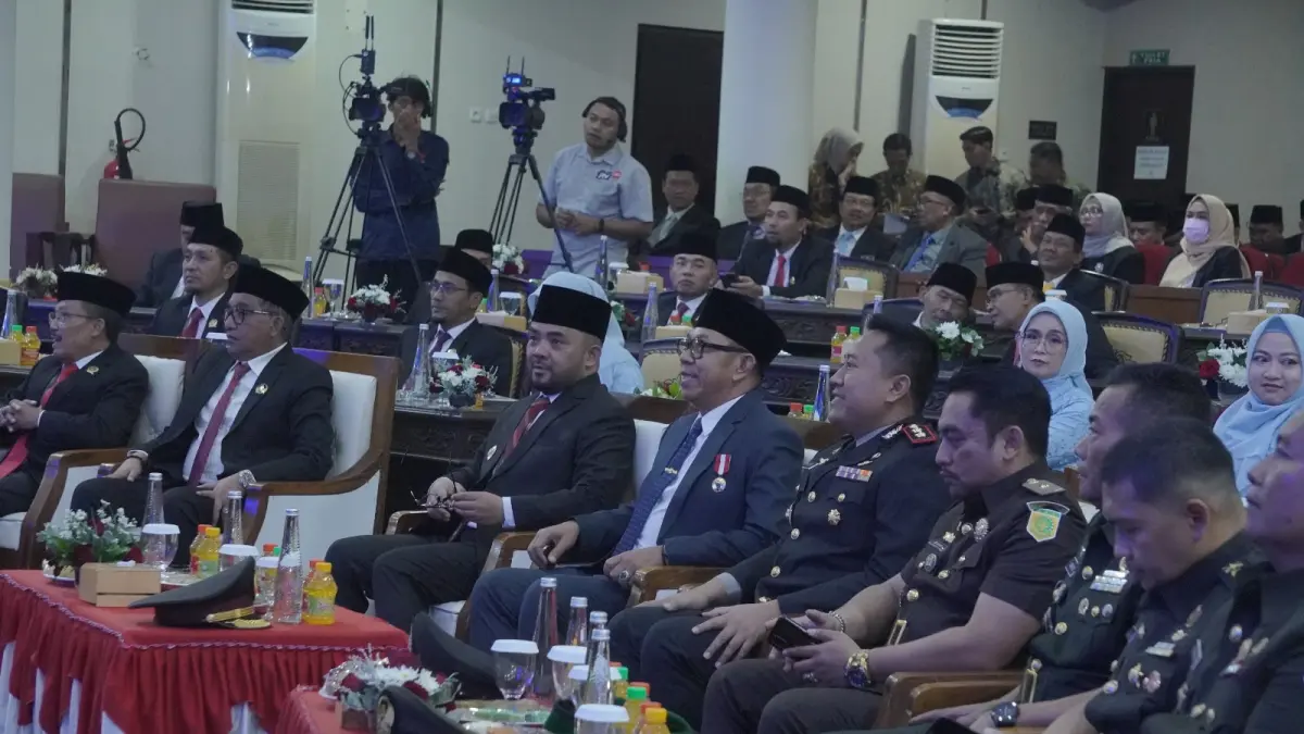 Suasana rapat paripurna DPRD Kota Batu, Jumat (14/8). (Humas DPRD Kota Batu)