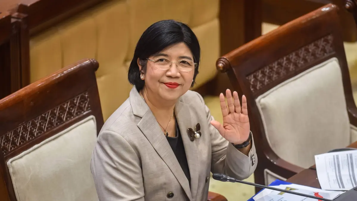 Destry Damayanti saat ditetapkan menjadi Gubernur BI. Sumber: Instagram.