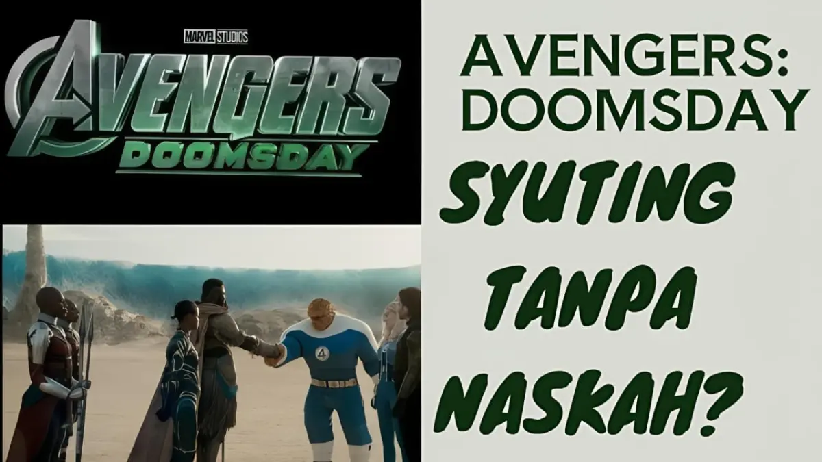 Proses syuting film Avengers: Doomsday tanpa naskah final yang mempertemukan karakter Fantastic Four dengan pahlawan Wakanda di semesta Marvel Cinematic Universe. (Foto: Dok. Marvel Studios)