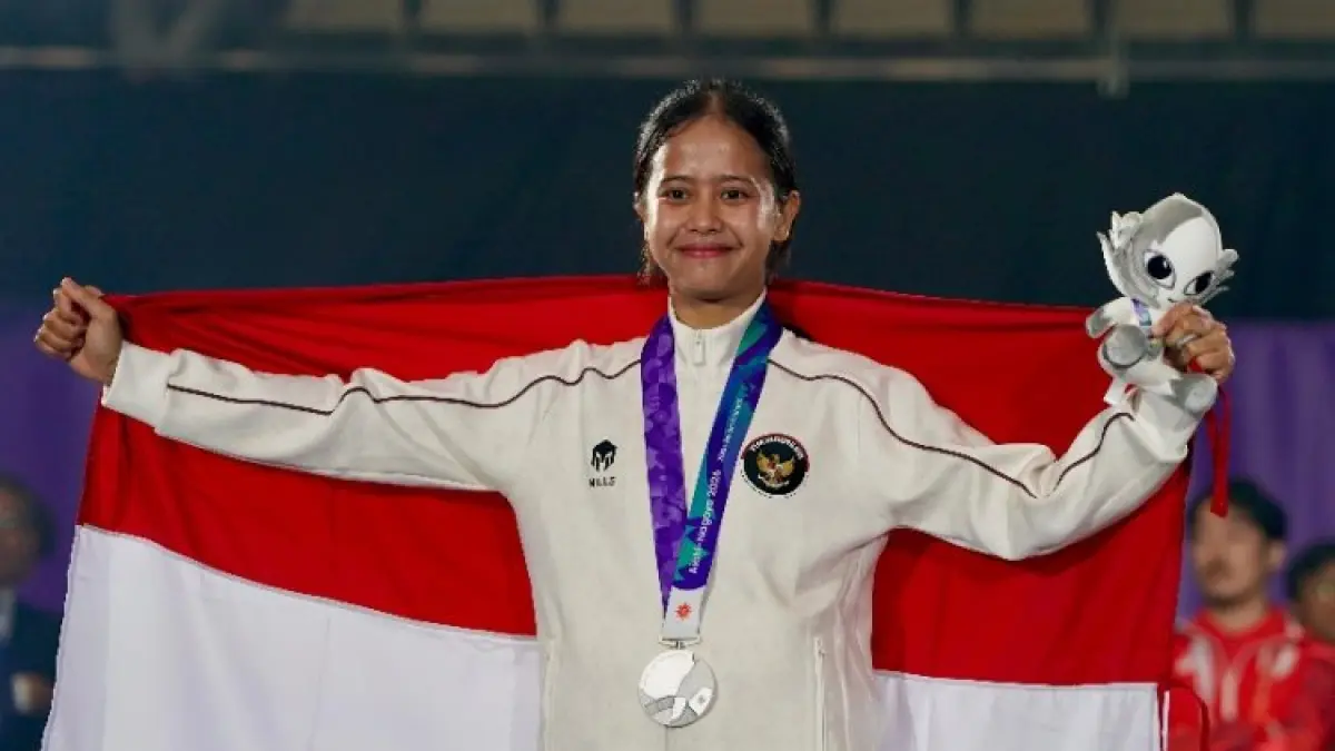 Sumaya raih medali perak teqball Asian Games (20/9). Sumber: wartasuluh.com