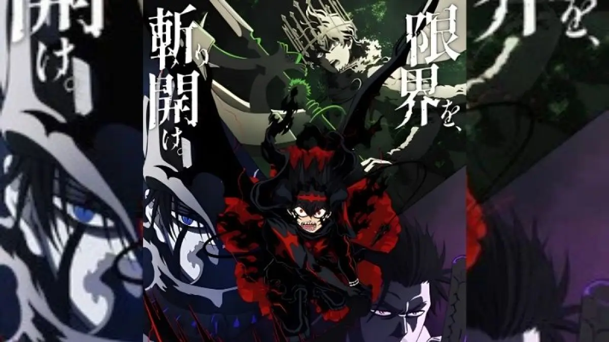 Visual promosi anime Black Clover yang menampilkan Asta bersama skuad Black Bull dan para penyihir Kerajaan Clover, mengonfirmasi penayangan kembali serial populer garapan Studio Pierrot tersebut pada Oktober 2026. (Foto: Upstation Media)