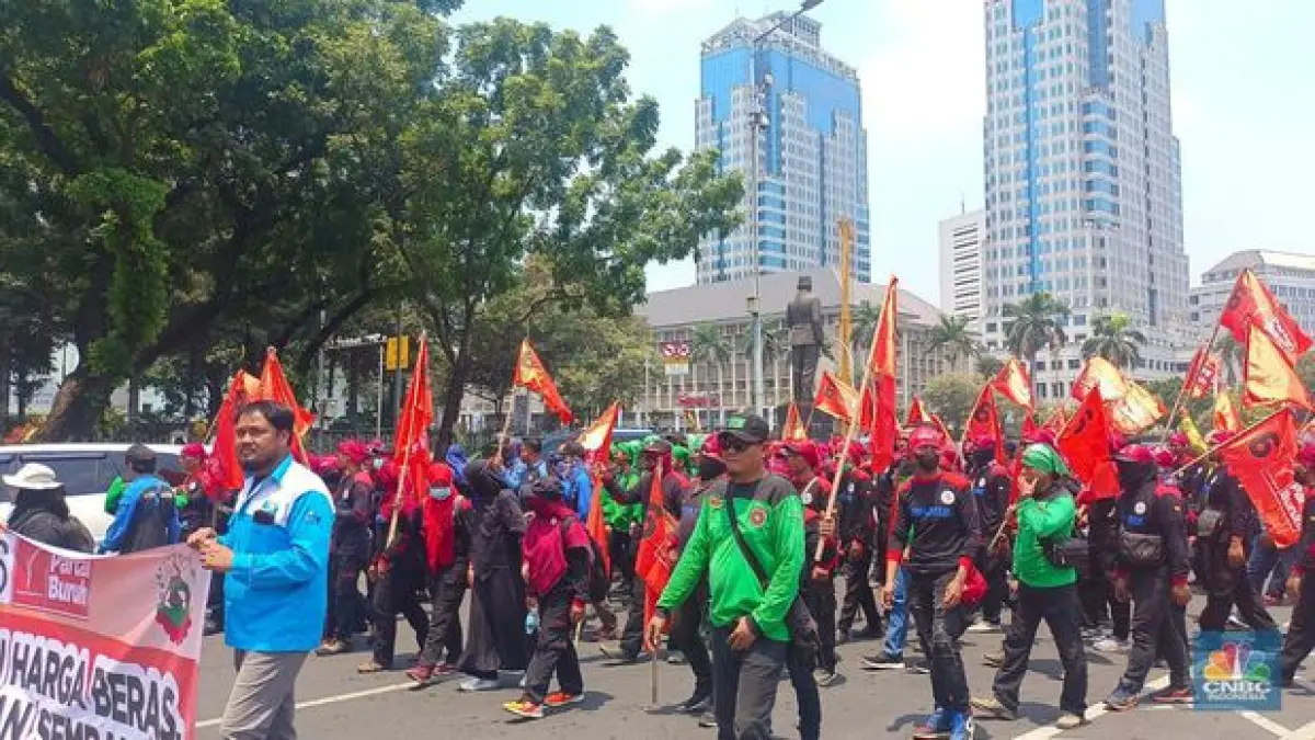 Demo jakarta buruh