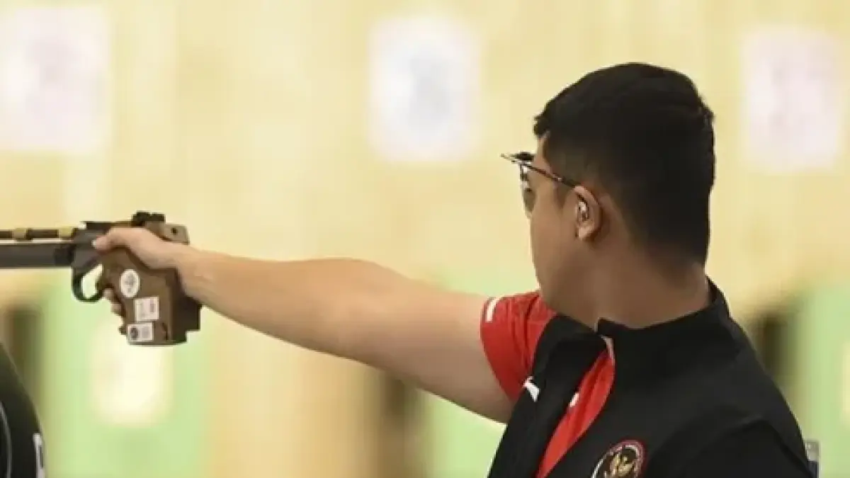 Penembak air pistol Indonesia dalam ajang Asian Games 2026. Sumber: gebrak.id